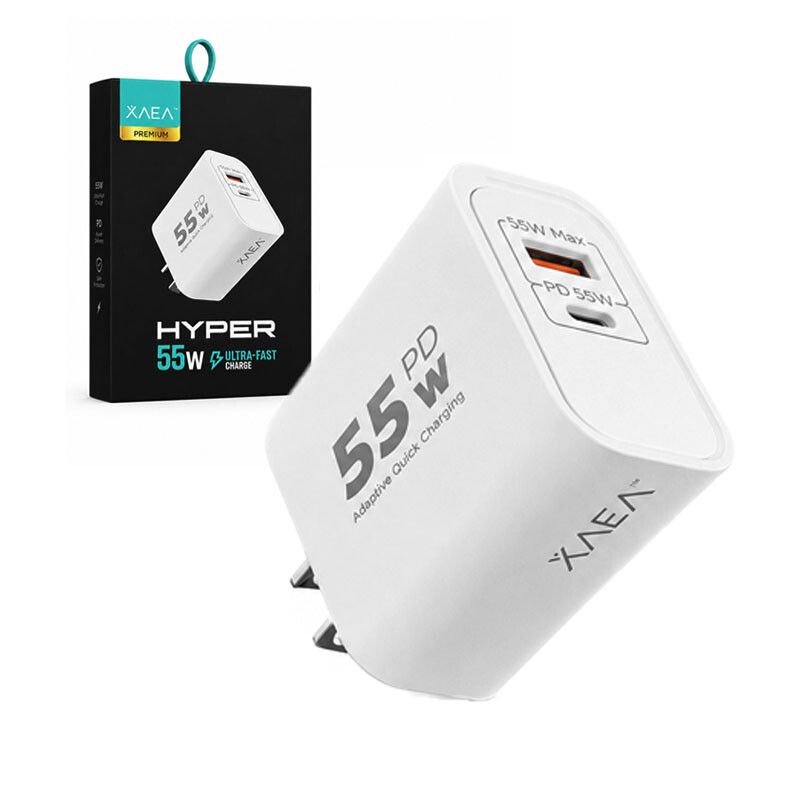 CABEZAL USB Y TIPO C 55W HYPER