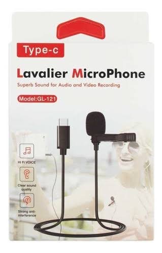 MICROFONO CORBATERO PARA CELULAR - SALIDA TIPO C - GL-121