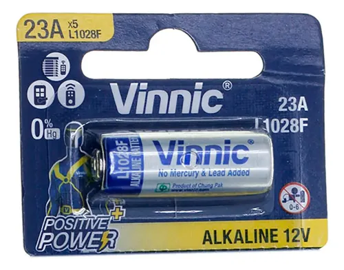 PILA 23A X5 L1028F ALKALINE 12V VINNIC