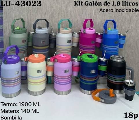 TERMO CON MATE Y BOMBILLA - LU-43023